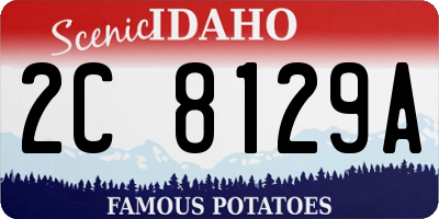 ID license plate 2C8129A