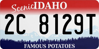ID license plate 2C8129T