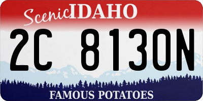 ID license plate 2C8130N