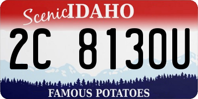 ID license plate 2C8130U