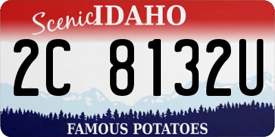 ID license plate 2C8132U