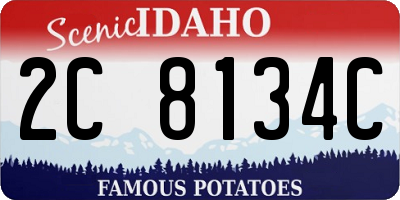 ID license plate 2C8134C
