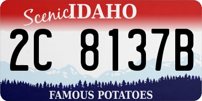 ID license plate 2C8137B