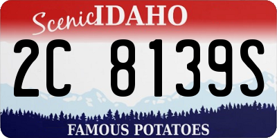 ID license plate 2C8139S