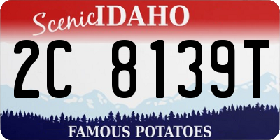 ID license plate 2C8139T