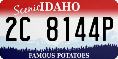 ID license plate 2C8144P