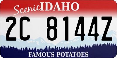 ID license plate 2C8144Z