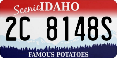 ID license plate 2C8148S