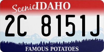 ID license plate 2C8151J
