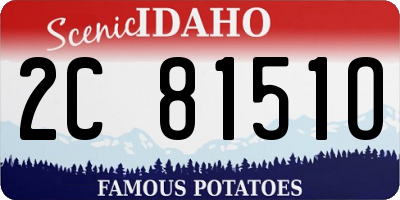 ID license plate 2C8151O