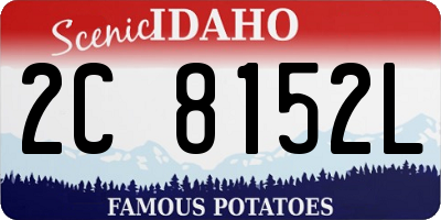 ID license plate 2C8152L