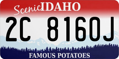 ID license plate 2C8160J