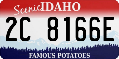 ID license plate 2C8166E