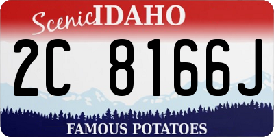 ID license plate 2C8166J