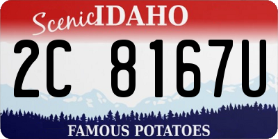ID license plate 2C8167U