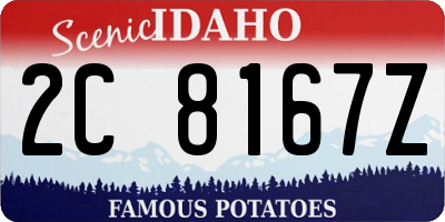 ID license plate 2C8167Z