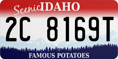 ID license plate 2C8169T