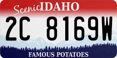 ID license plate 2C8169W