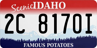 ID license plate 2C8170I