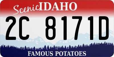ID license plate 2C8171D