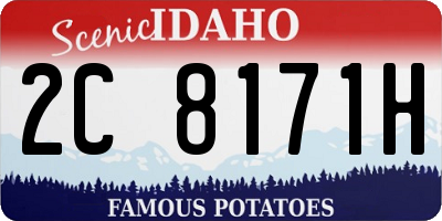 ID license plate 2C8171H