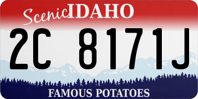 ID license plate 2C8171J