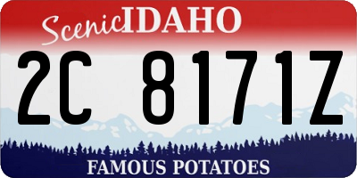 ID license plate 2C8171Z