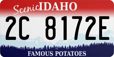 ID license plate 2C8172E
