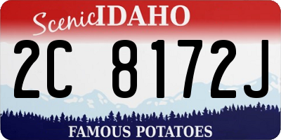 ID license plate 2C8172J
