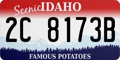 ID license plate 2C8173B