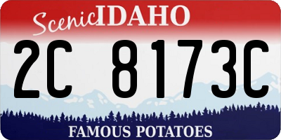 ID license plate 2C8173C