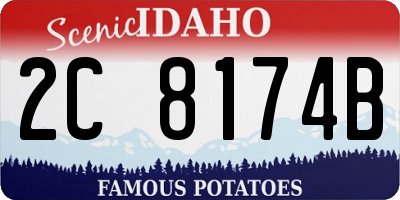ID license plate 2C8174B