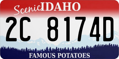 ID license plate 2C8174D