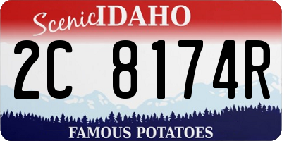 ID license plate 2C8174R