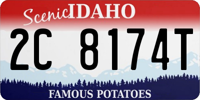 ID license plate 2C8174T