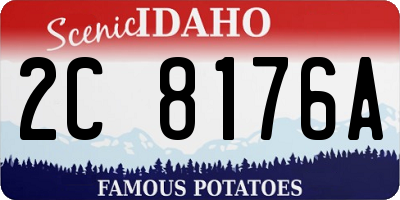 ID license plate 2C8176A