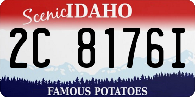 ID license plate 2C8176I