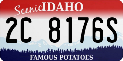 ID license plate 2C8176S