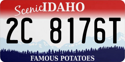 ID license plate 2C8176T