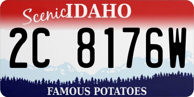 ID license plate 2C8176W