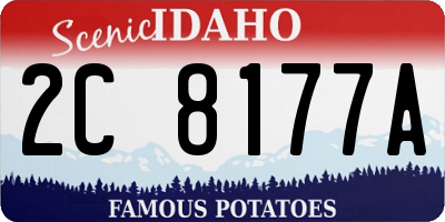 ID license plate 2C8177A