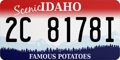 ID license plate 2C8178I