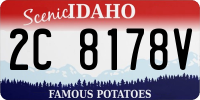 ID license plate 2C8178V