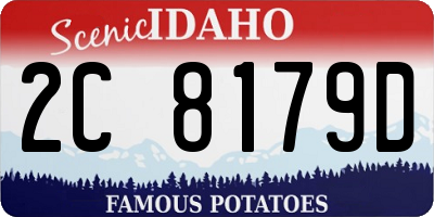 ID license plate 2C8179D