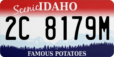 ID license plate 2C8179M
