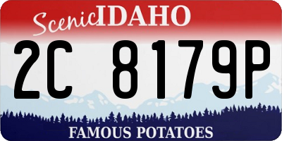 ID license plate 2C8179P