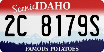 ID license plate 2C8179S