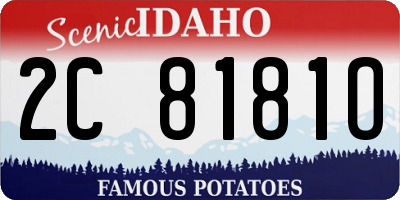 ID license plate 2C8181O