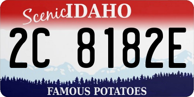 ID license plate 2C8182E