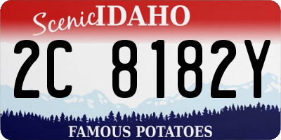 ID license plate 2C8182Y